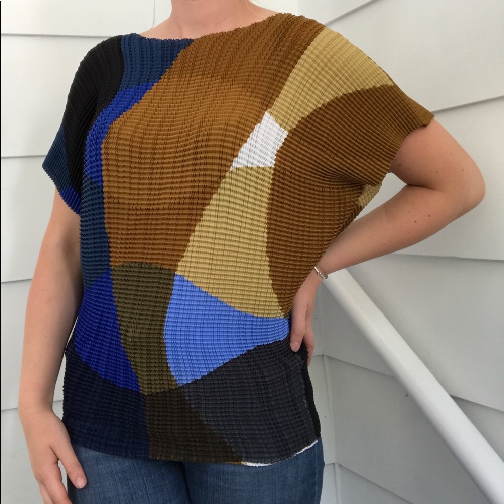 Issey Miyake shirt.